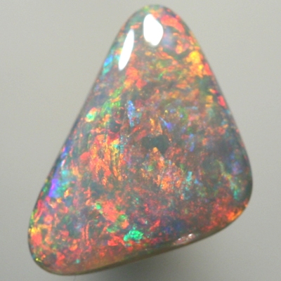SOLID SEMI BLACK OPAL Burning red fire moves all over the face of this opal